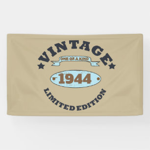 Personalisierten achtzig Vintage 80. Geburtstagspa Banner
