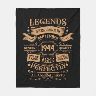 Personalisierten achtzig Vintage 80. Geburtstagspa Fleecedecke