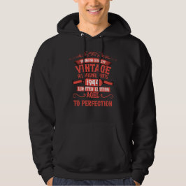 Personalisierten achtzig Vintage 80. Geburtstagspa Hoodie