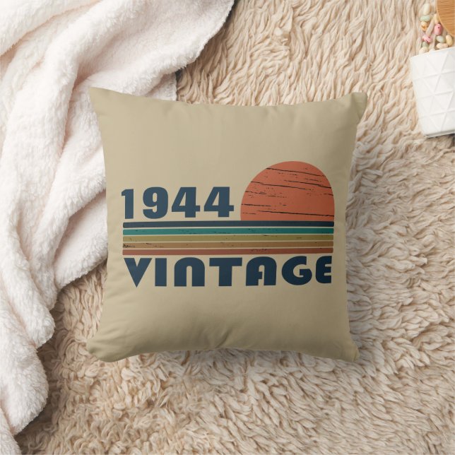 Personalisierten achtzig Vintage 80. Geburtstagspa Kissen (Decke)
