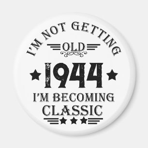 Personalisierten achtzig Vintage 80. Geburtstagspa Magnet