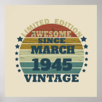 Personalisierten achtzig Vintage 80. Geburtstagspa