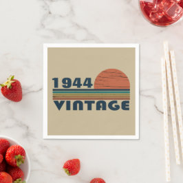 Personalisierten achtzig Vintage 80. Geburtstagspa Serviette