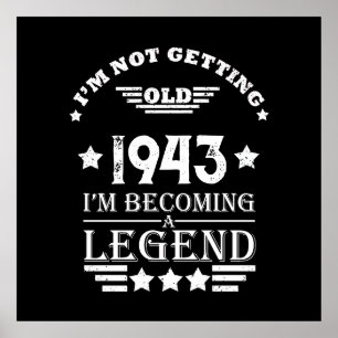 Personalisierten achtzig Vintagen 80. Geburtstag Poster