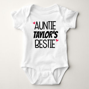 Personalisierten Bestie Baby Outfit Bodysuit Tante Baby Strampler