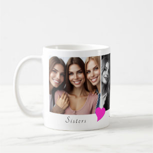 Personalisierten drei Fotos, Herzensänger, Freunde Kaffeetasse