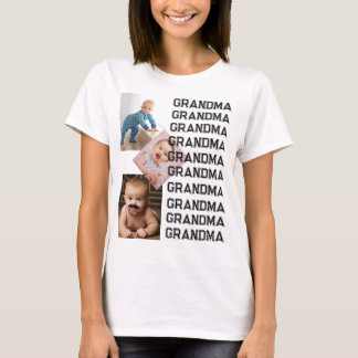 Personalisierten einer Art FotoCollage GRANDMA T-Shirt