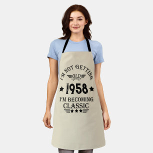 Personalisierten fünfundsechzig Vintagen 65. Gebur Schürze