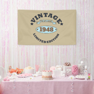 Personalisierten fünfundsiebzig Vintagen 75. Gebur Banner