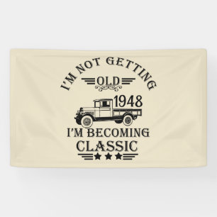 Personalisierten fünfundsiebzig Vintagen 75. Gebur Banner