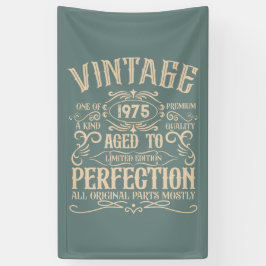 Personalisierten fünfzig Vintagen 50. Geburtstagsp Banner