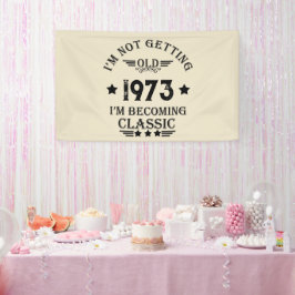 Personalisierten fünfzig Vintagen 50. Geburtstagsp Banner
