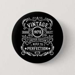 Personalisierten fünfzig Vintagen 50. Geburtstagsp Button