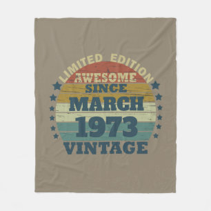 Personalisierten fünfzig Vintagen 50. Geburtstagsp Fleecedecke