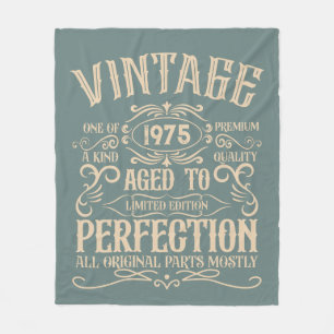 Personalisierten fünfzig Vintagen 50. Geburtstagsp Fleecedecke