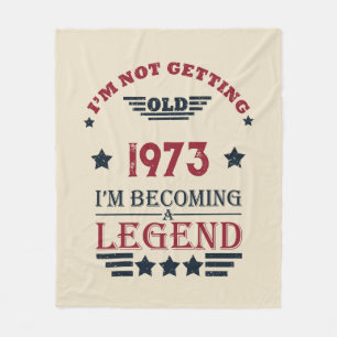 Personalisierten fünfzig Vintagen 50. Geburtstagsp Fleecedecke