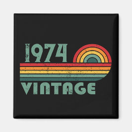 Personalisierten fünfzig Vintagen 50. Geburtstagsp Magnet