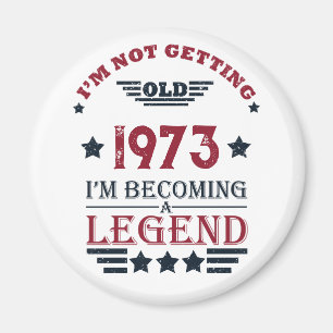 Personalisierten fünfzig Vintagen 50. Geburtstagsp Magnet