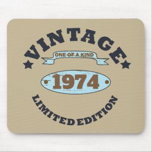 Personalisierten fünfzig Vintagen 50. Geburtstagsp Mousepad