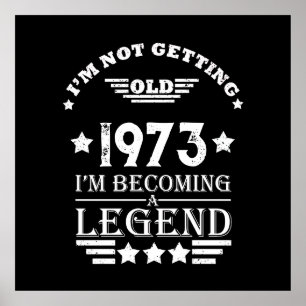 Personalisierten fünfzig Vintagen 50. Geburtstagsp Poster