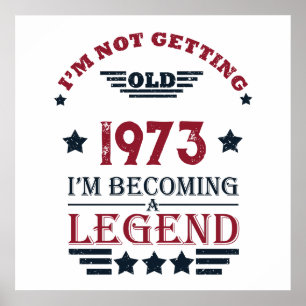 Personalisierten fünfzig Vintagen 50. Geburtstagsp Poster