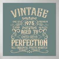 Personalisierten fünfzig Vintagen 50. Geburtstagsp