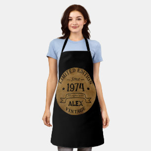 Personalisierten fünfzig Vintagen 50. Geburtstagsp Schürze