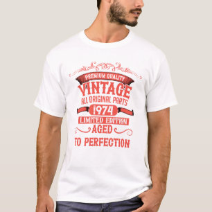 Personalisierten fünfzig Vintagen 50. Geburtstagsp T-Shirt