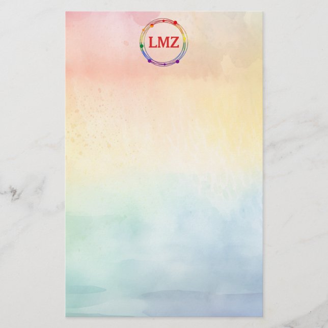 🏳️ ‍ 🌈 Personalisierten Gay Pride Geometrische � Briefpapier (Vorderseite)