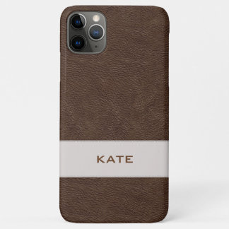 Personalisierten Imitat Braunleder Case-Mate iPhone Hülle