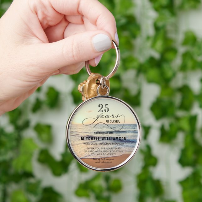 Personalisierten Jahre Dienstalter Schlüsselanhänger (Hand)