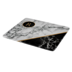 Personalisierten Sie Ihr Letter Marble Cutting Boa Schneidebrett