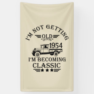 Personalisierten Vintagen 70. Geburtstag Herren Ge Banner