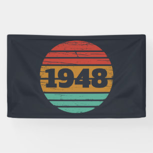 personalisierten Vintagen 75. Geburtstag Banner