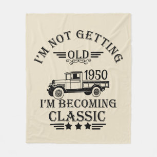 Personalisierten Vintagen 75. Geburtstag Fleecedecke