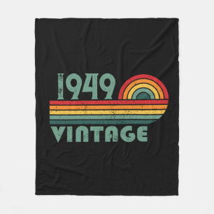 Personalisierten Vintagen 75. Geburtstag Fleecedecke