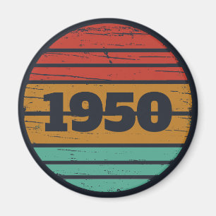 Personalisierten Vintagen 75. Geburtstag Magnet