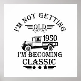 Personalisierten Vintagen 75. Geburtstag Poster