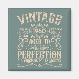 Personalisierten Vintagen 75. Geburtstag Whiskey T Magnet
