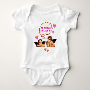 Personalisierten VON NATÜRLICH BIN ICH NIEDLICHER Baby Strampler