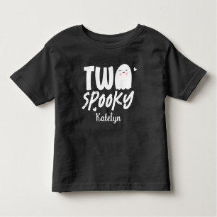 Personalisierten zwei Spookes Halloween 2. Geburts Kleinkind T-shirt