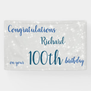 Personalisierter 100. Geburtstag Banner