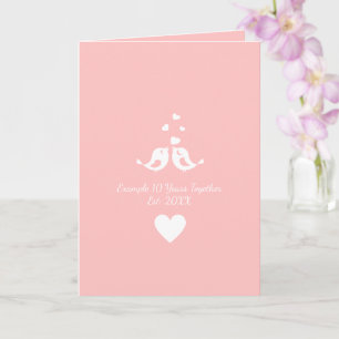 Personalisierter 10-jähriger Hochzeitstag Karte