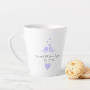 Personalisierter 10-jähriger Hochzeitstag Milchtasse