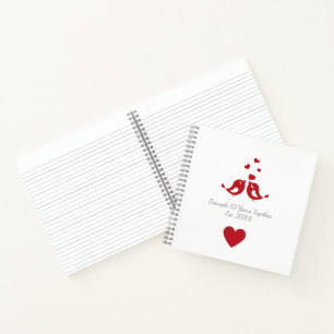 Personalisierter 10-jähriger Hochzeitstag Notizbuch