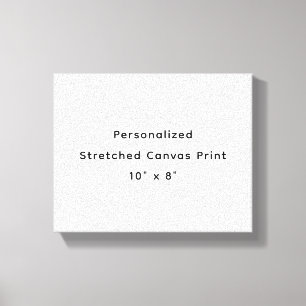Personalisierter 10" x 8" gespannter Leinwanddruck