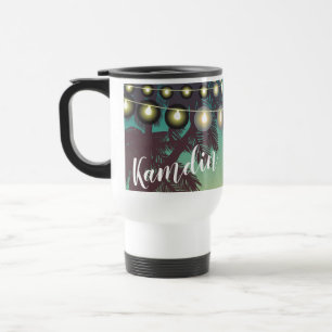 Personalisierter 15-Unzen-Kaffee-Tasse Beach Sunse Reisebecher
