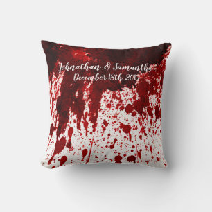 Personalisierter 16"x16" Throw-Kissenblut-Spritzer Kissen