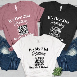 Personalisierter 21. Geburtstag Kaufen Sie mir ein Tri-Blend Shirt