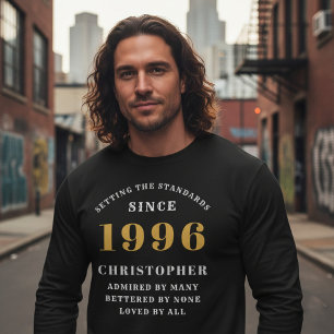 Personalisierter 30. Geburtstag 1996 Name hinzufüg T-Shirt